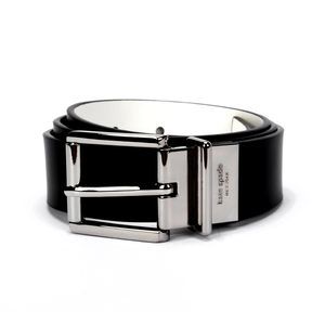 Women's 1.25 Inch Reversible Belt, Black/nickel, M😙